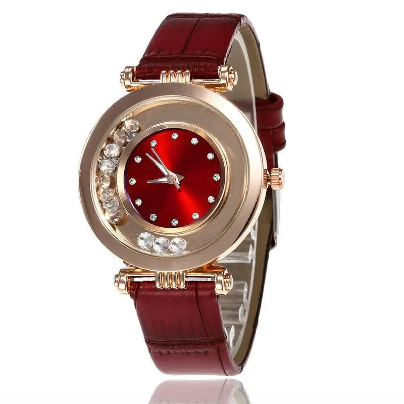 Watches For Women Female Luxury Temperament Ladies Watch Leather Belt Diamond Watch Analog Quartz Watch Reloj Mujer Montre Femme