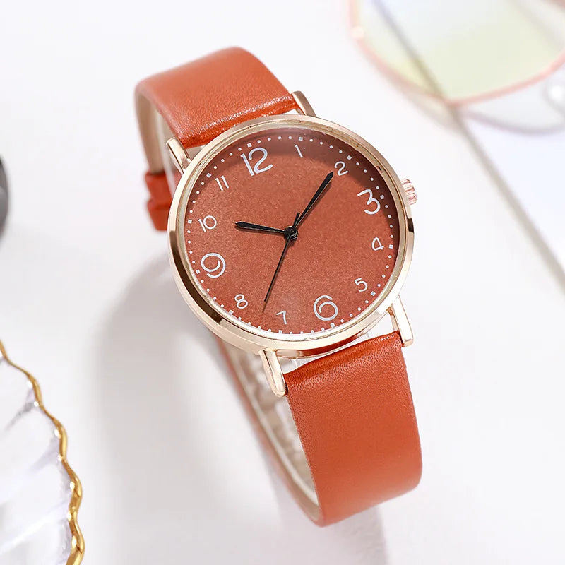 New Fashion Students Watches For Woman Luxury Wrist Watches Women Small Leather Casual Quartz Watch For Girl Gifts Reloj Mujer