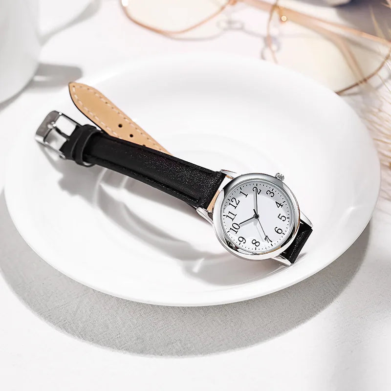 New Fashion Students Watches For Woman Luxury Wrist Watches Women Small Leather Casual Quartz Watch For Girl Gifts Reloj Mujer