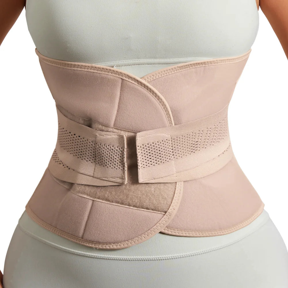 Women Waist Support Belt Wrap Waist Trainer Adjustable Belly Trimmer Girdles Fitness Workout Corsets Tummy Control Bands Sheath