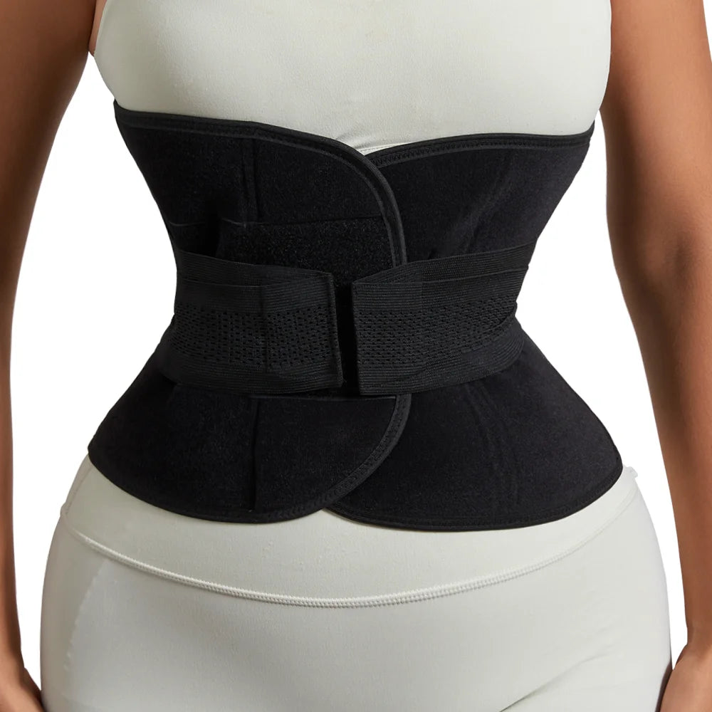 Women Waist Support Belt Wrap Waist Trainer Adjustable Belly Trimmer Girdles Fitness Workout Corsets Tummy Control Bands Sheath