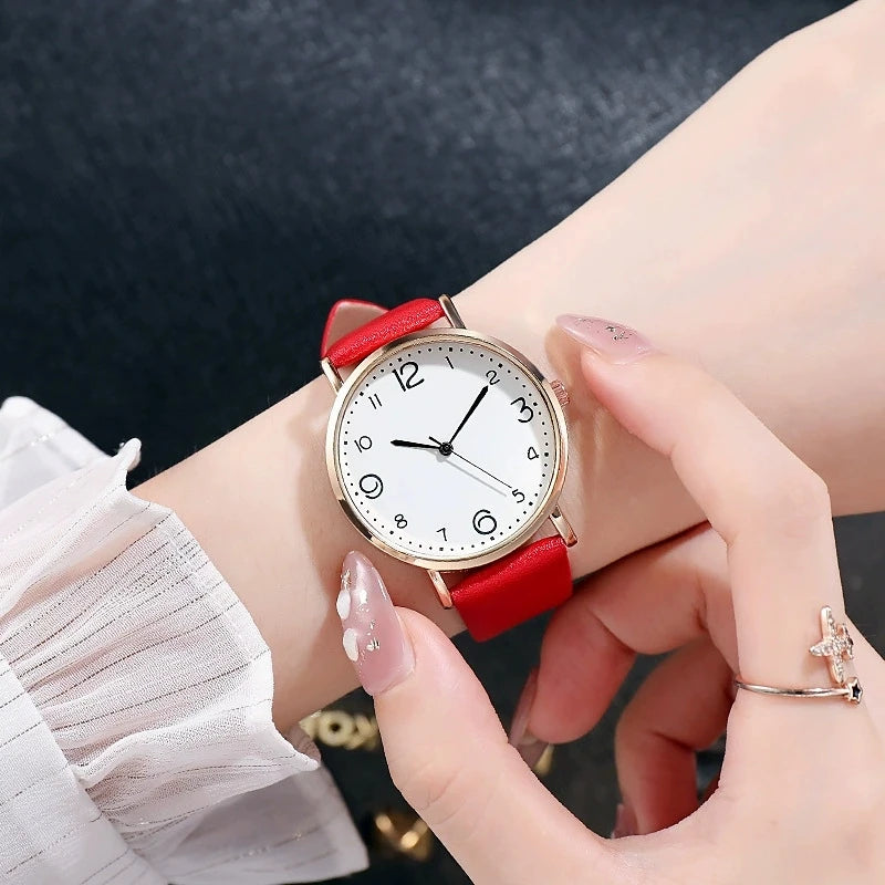 New Fashion Students Watches For Woman Luxury Wrist Watches Women Small Leather Casual Quartz Watch For Girl Gifts Reloj Mujer