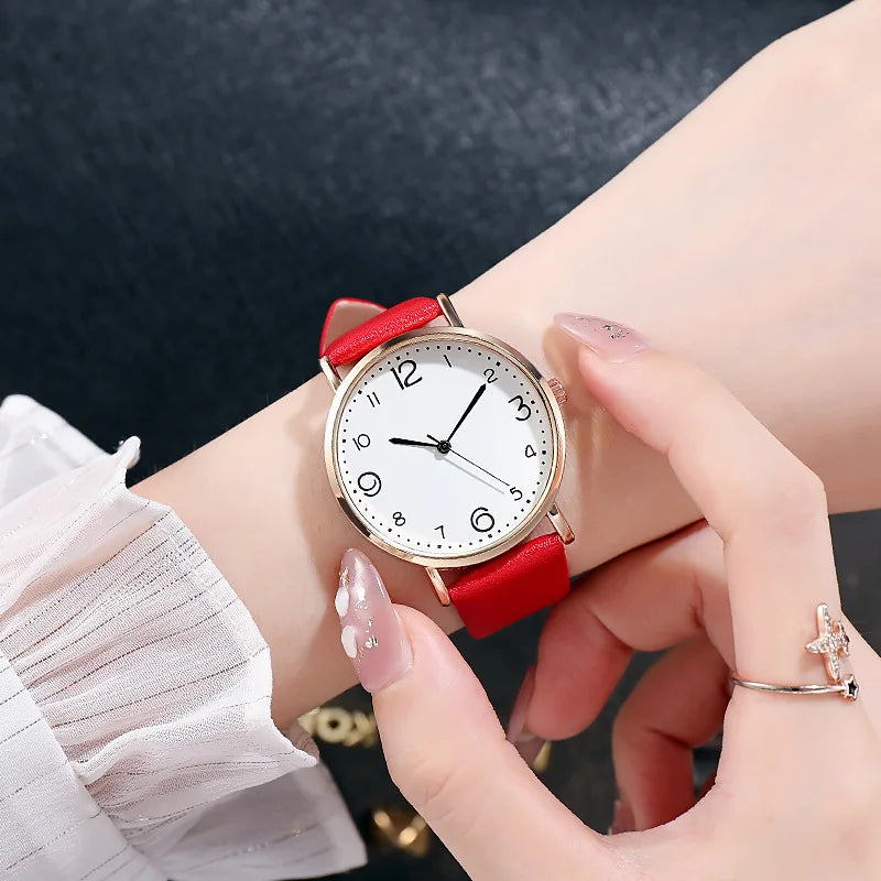 New Fashion Students Watches For Woman Luxury Wrist Watches Women Small Leather Casual Quartz Watch For Girl Gifts Reloj Mujer