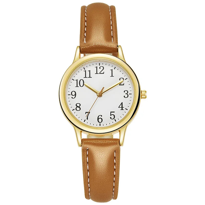 New Fashion Students Watches For Woman Luxury Wrist Watches Women Small Leather Casual Quartz Watch For Girl Gifts Reloj Mujer