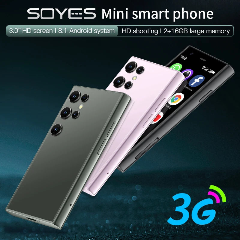 SOYES S23 Pro Smartphone 3.0-inch Mini Phone 3G Network Supports WIFI Bluetooth 2GB+16GB Memory Android Smartphone