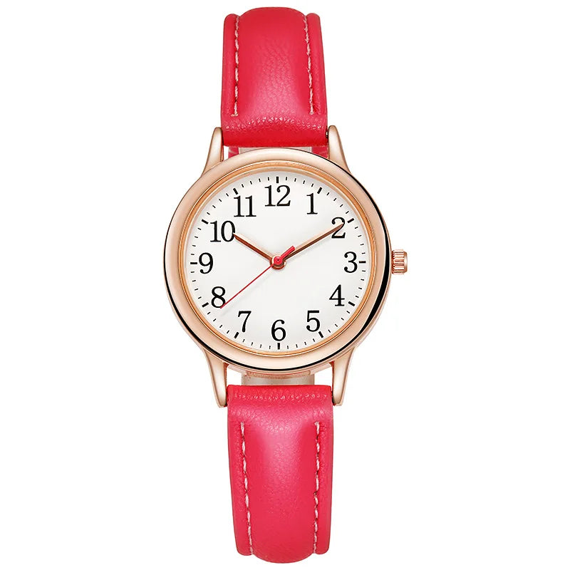 New Fashion Students Watches For Woman Luxury Wrist Watches Women Small Leather Casual Quartz Watch For Girl Gifts Reloj Mujer
