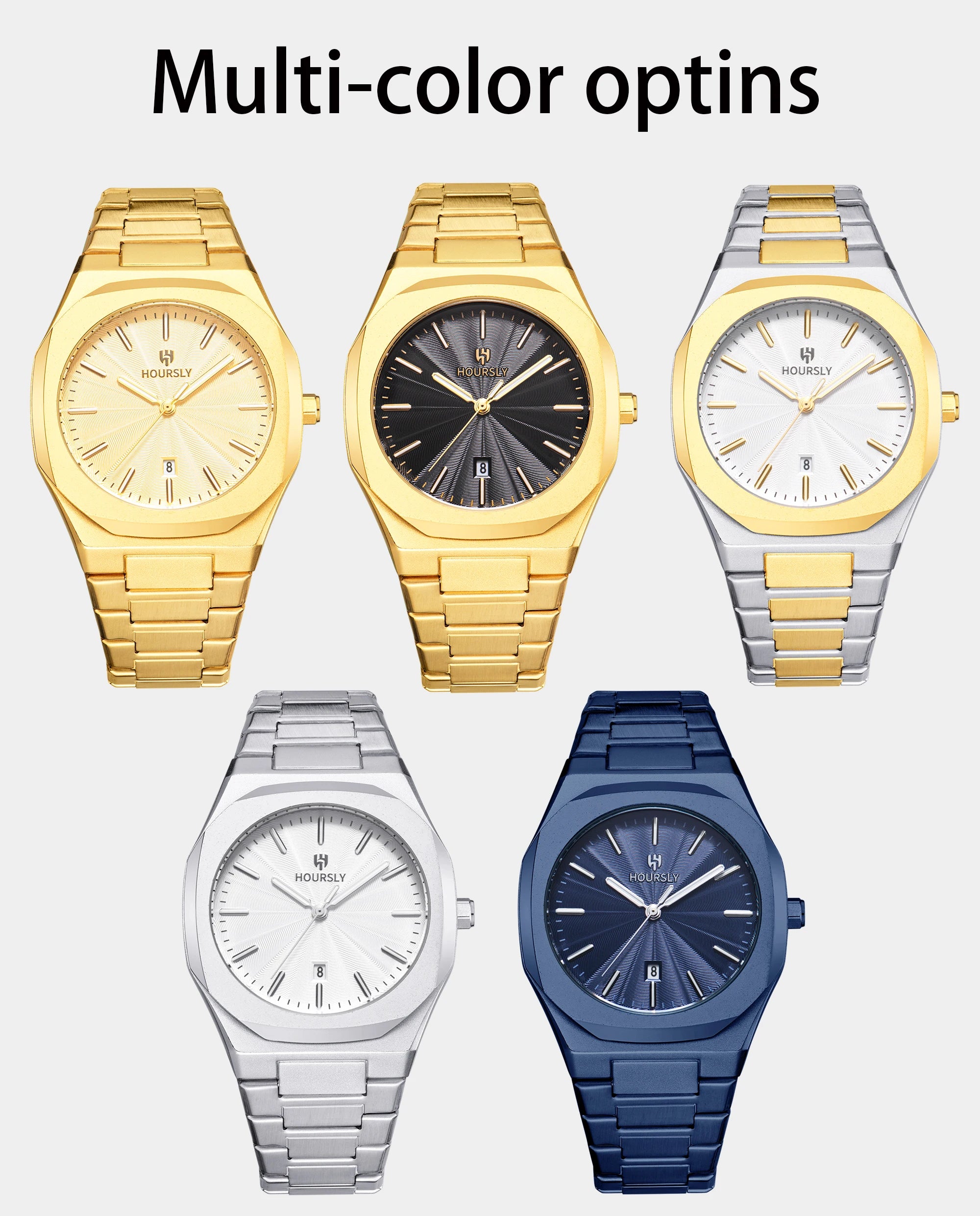 2025 New Watches For Man Original Top Brand All Black Stainless Steel Men's Wristwatch Classic Business Waterproof Movement