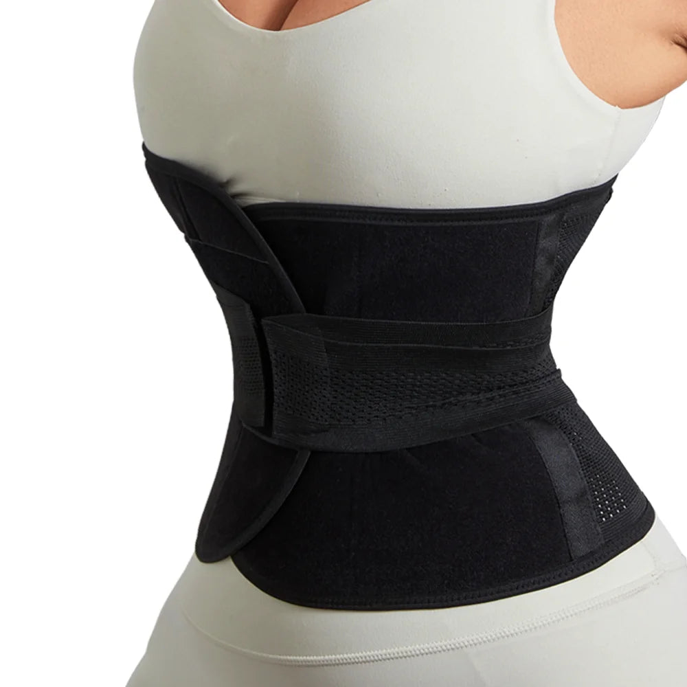 Women Waist Support Belt Wrap Waist Trainer Adjustable Belly Trimmer Girdles Fitness Workout Corsets Tummy Control Bands Sheath