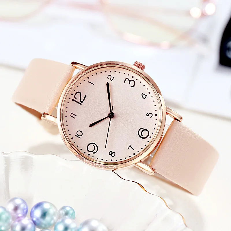 New Fashion Students Watches For Woman Luxury Wrist Watches Women Small Leather Casual Quartz Watch For Girl Gifts Reloj Mujer