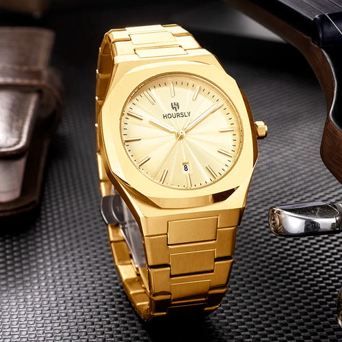 2025 New Watches For Man Original Top Brand All Black Stainless Steel Men's Wristwatch Classic Business Waterproof Movement