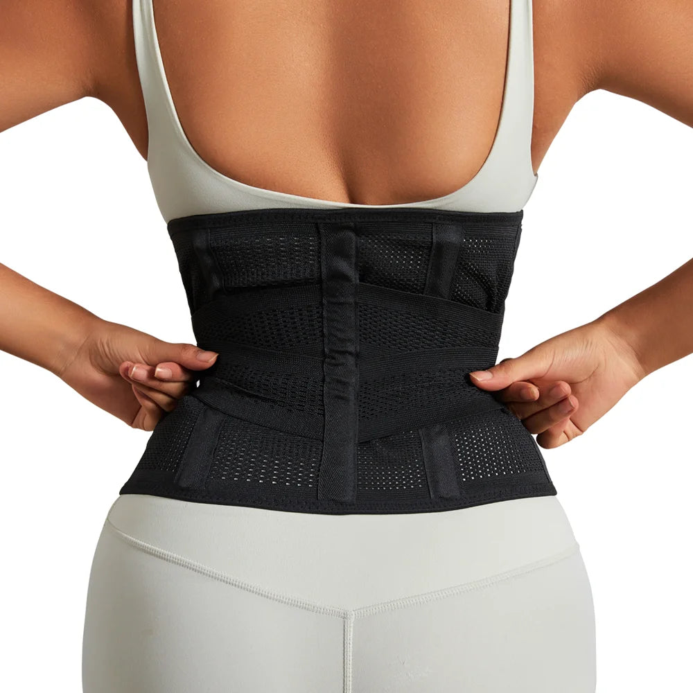 Women Waist Support Belt Wrap Waist Trainer Adjustable Belly Trimmer Girdles Fitness Workout Corsets Tummy Control Bands Sheath