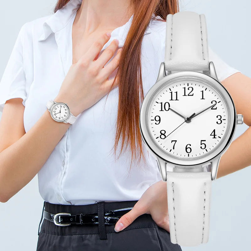 New Fashion Students Watches For Woman Luxury Wrist Watches Women Small Leather Casual Quartz Watch For Girl Gifts Reloj Mujer