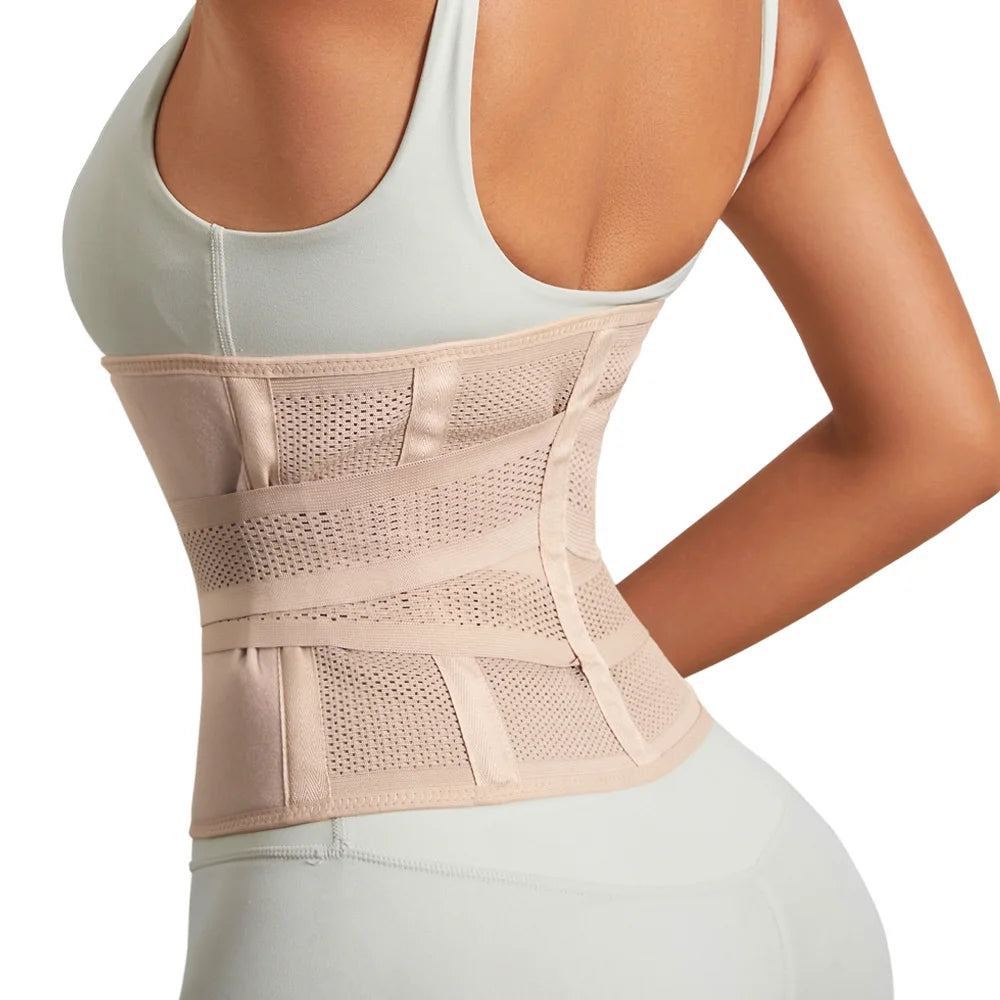 Women Waist Support Belt Wrap Waist Trainer Adjustable Belly Trimmer Girdles Fitness Workout Corsets Tummy Control Bands Sheath