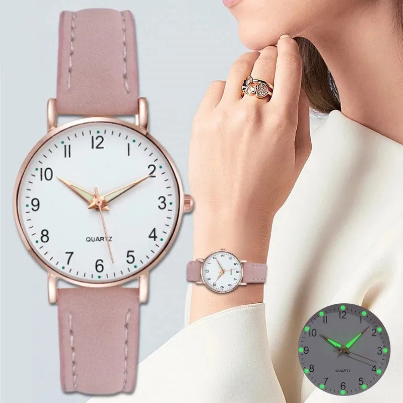 New Fashion Students Watches For Woman Luxury Wrist Watches Women Small Leather Casual Quartz Watch For Girl Gifts Reloj Mujer