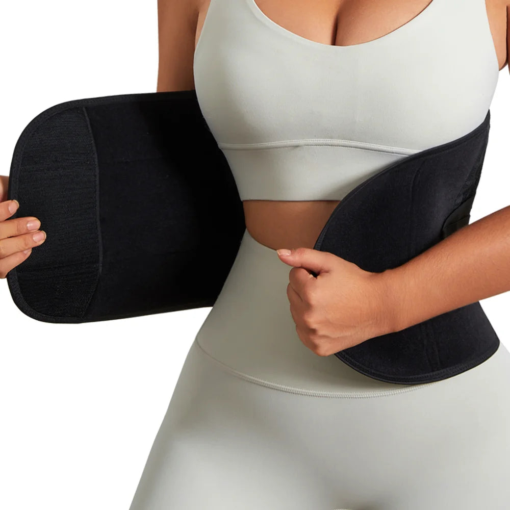 Women Waist Support Belt Wrap Waist Trainer Adjustable Belly Trimmer Girdles Fitness Workout Corsets Tummy Control Bands Sheath