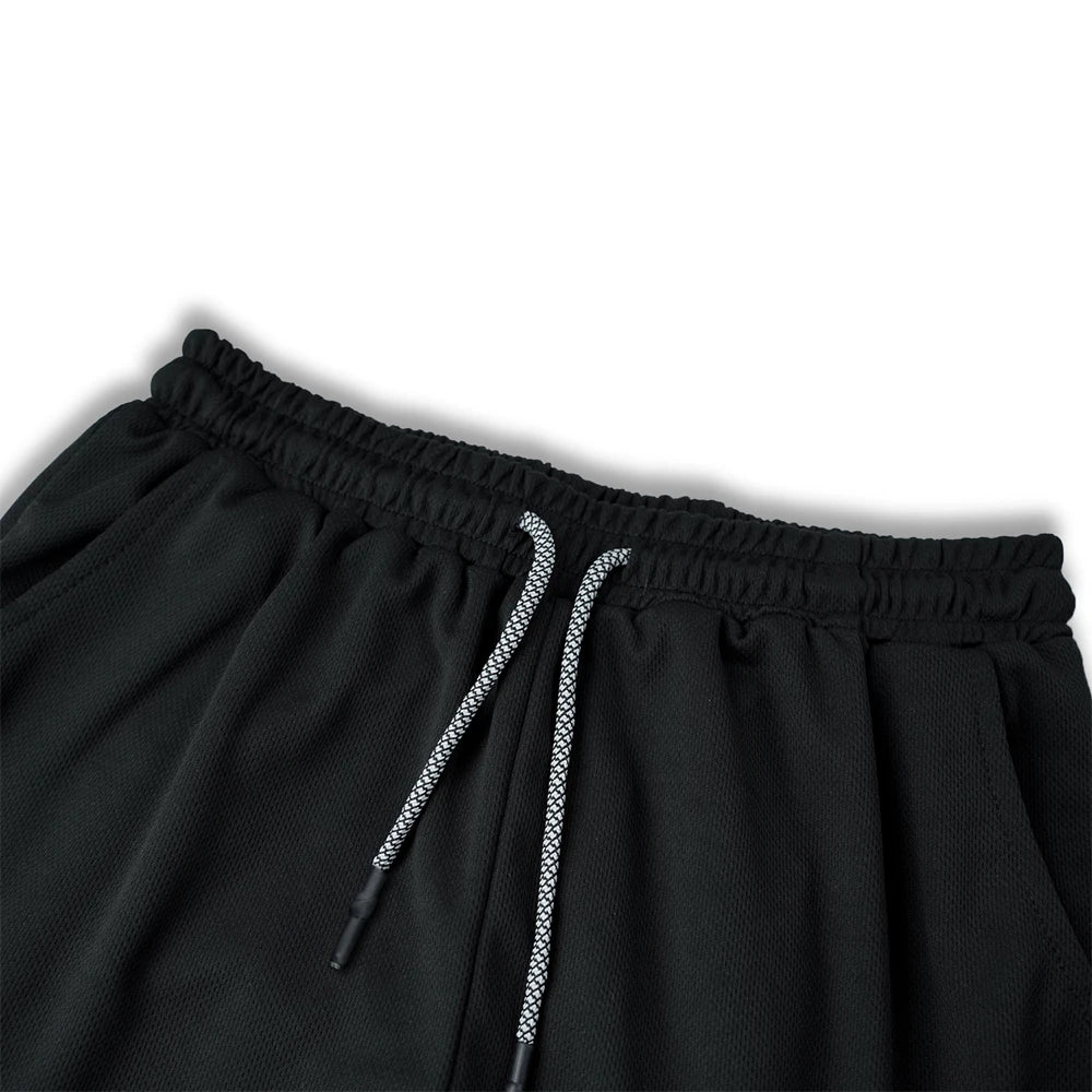 Men's Shorts Gothic Style Skull Print Double-deck 2-In-1 Running Shorts Summer Thin Sportswear Training Short Pants Y2K Clothes