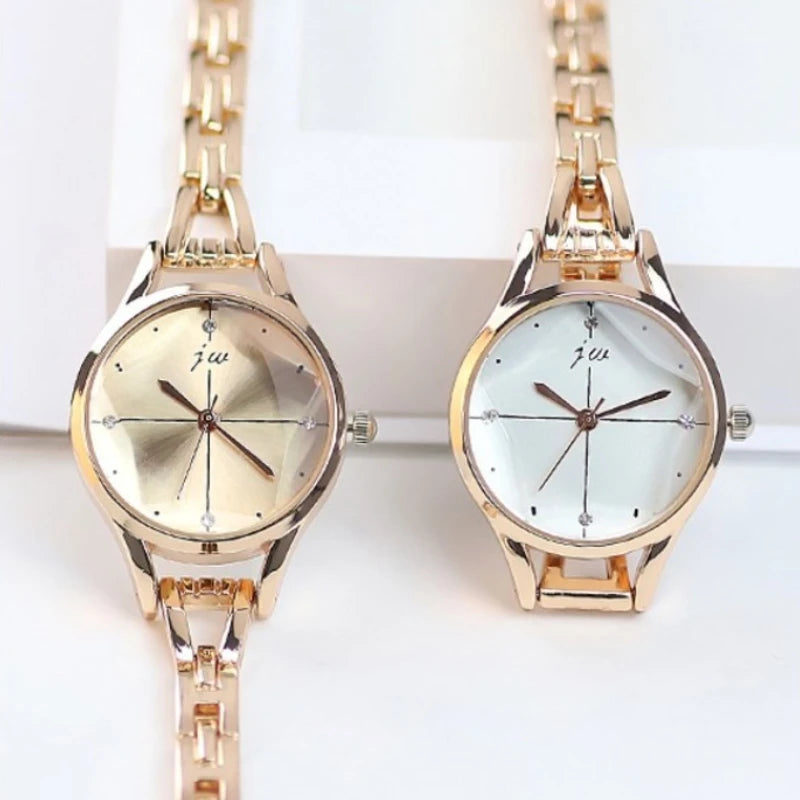 Women's Watches Elegant Woman Watch Quartz Gifts for Women Luxury Fashion Stainless Steel Alloy Women's Wristwatch Accessories