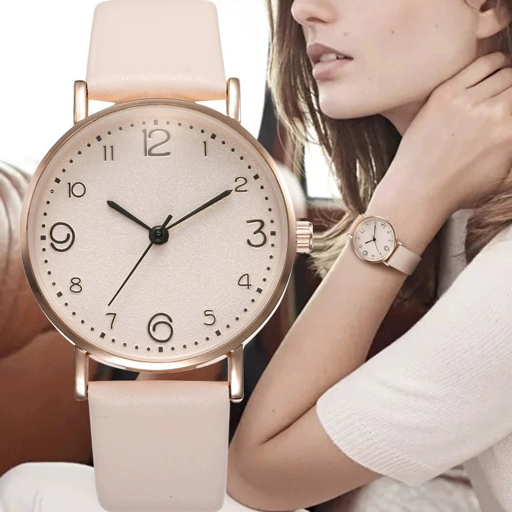 New Fashion Students Watches For Woman Luxury Wrist Watches Women Small Leather Casual Quartz Watch For Girl Gifts Reloj Mujer