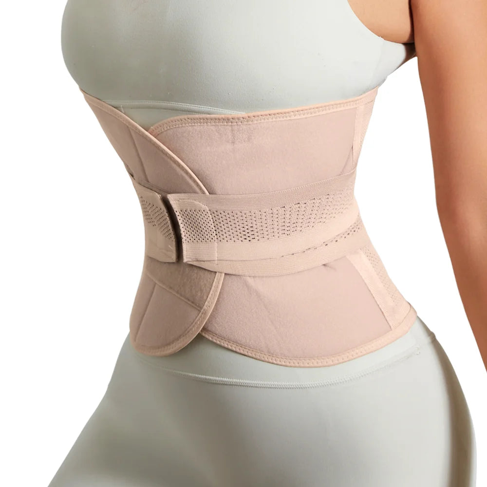 Women Waist Support Belt Wrap Waist Trainer Adjustable Belly Trimmer Girdles Fitness Workout Corsets Tummy Control Bands Sheath
