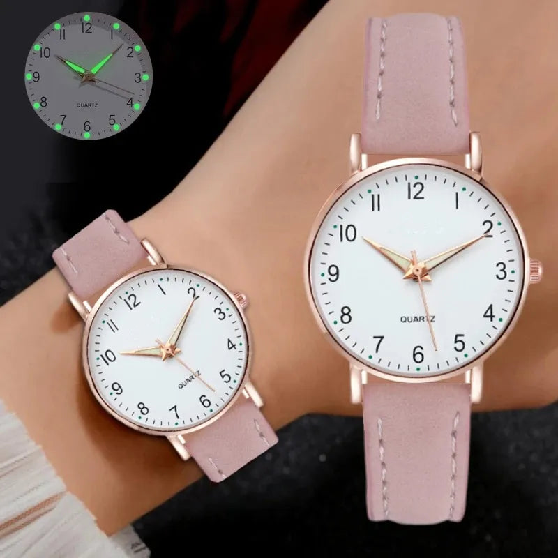 New Fashion Students Watches For Woman Luxury Wrist Watches Women Small Leather Casual Quartz Watch For Girl Gifts Reloj Mujer