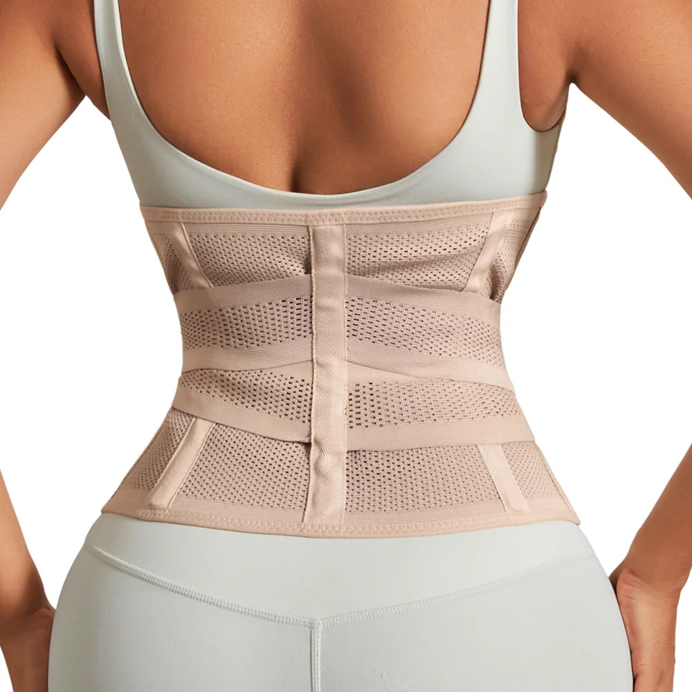 Women Waist Support Belt Wrap Waist Trainer Adjustable Belly Trimmer Girdles Fitness Workout Corsets Tummy Control Bands Sheath