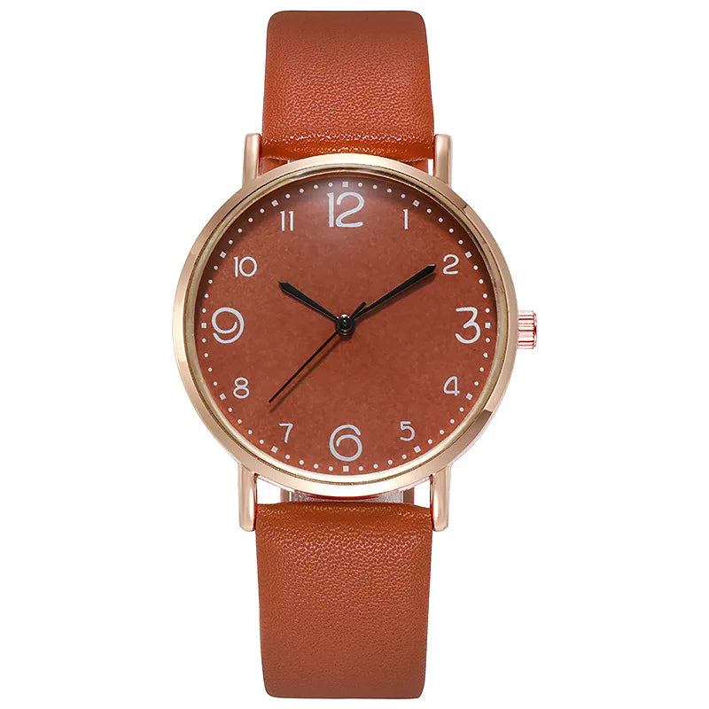New Fashion Students Watches For Woman Luxury Wrist Watches Women Small Leather Casual Quartz Watch For Girl Gifts Reloj Mujer